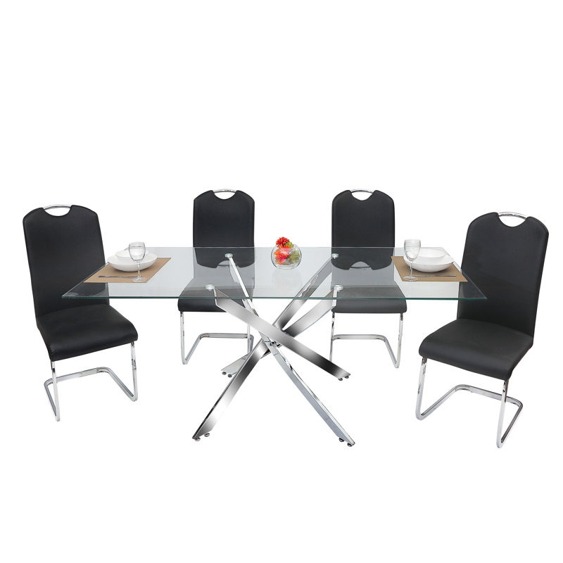 Ensemble repas pour 6 personnes Montes, 7, Noir