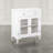 Lumpkins 32" Glass Door Accent Cabinet – Cottage Transitional Storage with Adjustable Shelves - Fern Green-114442156