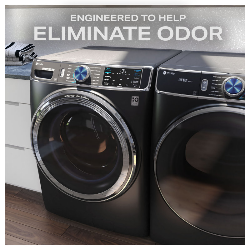 GE Profile 5.5 Cu. Ft. Capacity Smart Front Load Energy Star Steam Washer With Ultrafresh Vent System Plus And Smart Wash And Rinse