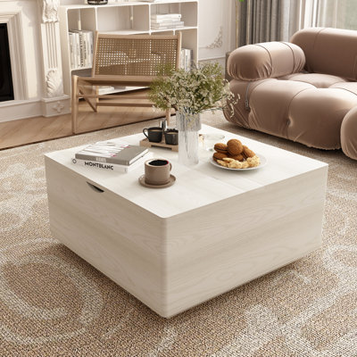 35.4'' Square Openable And Liftable Platform Coffee Table