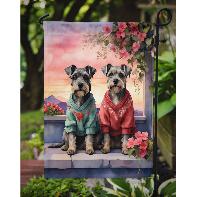 Drapeau pour chien double face en polyester H 15,5 po x l 11,25 po
