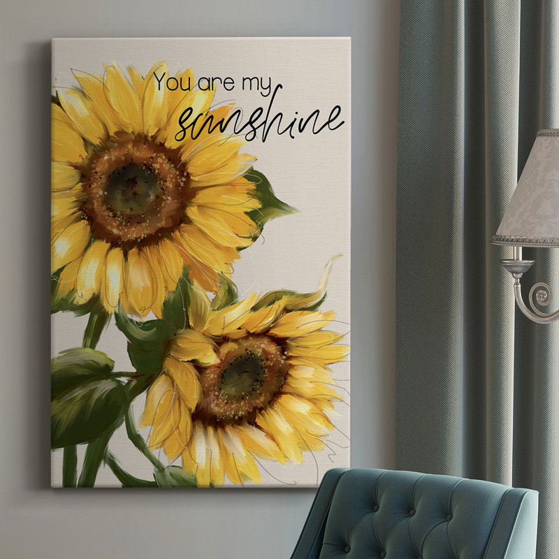 You Are My Sunshine - peinture sur toile tendue