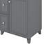 Meuble-lavabo 24 po avec lavabo en céramique, meuble-lavabo autoportant moderne avec porte à 2 tiroirs-1443205775