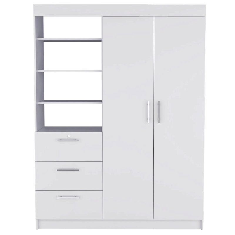 Armoire pour vêtements, chambre à coucher, Blanc