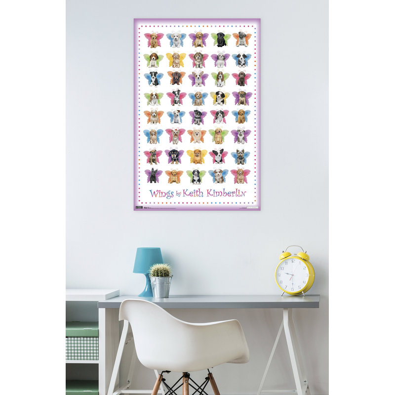 Impression sur papier chiot-ailes