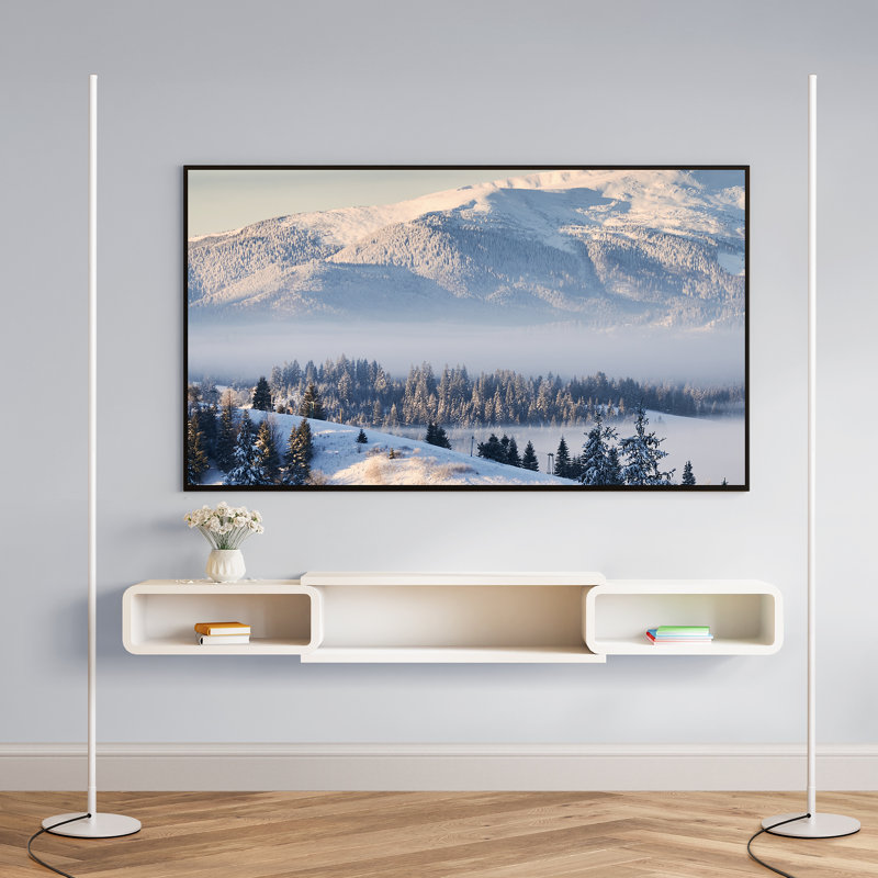 57.5" Dimmable Led Corner Floor Lamp, White