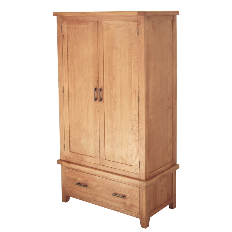 Ashlyn 2 Door Wood Wardrobe