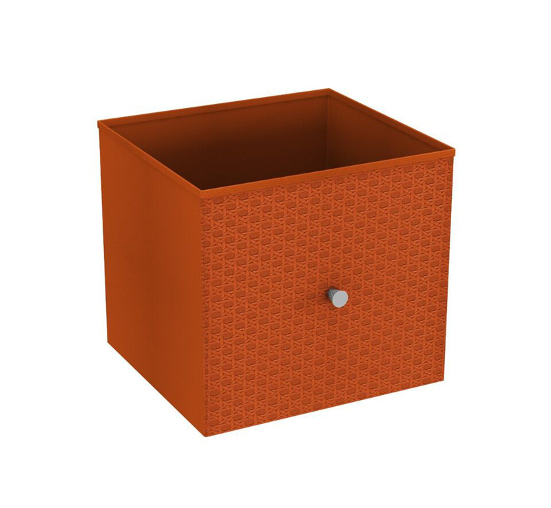 17 Stories Woven Decorative Basket, Orange
