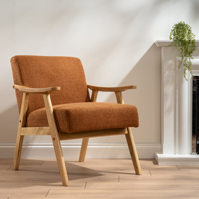 Boucle Accent Chair (Flat Arms)