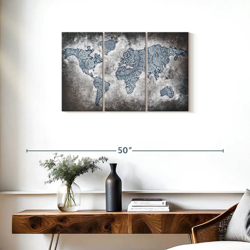 Carte du monde Aliaz, H 20 po x l 33 po