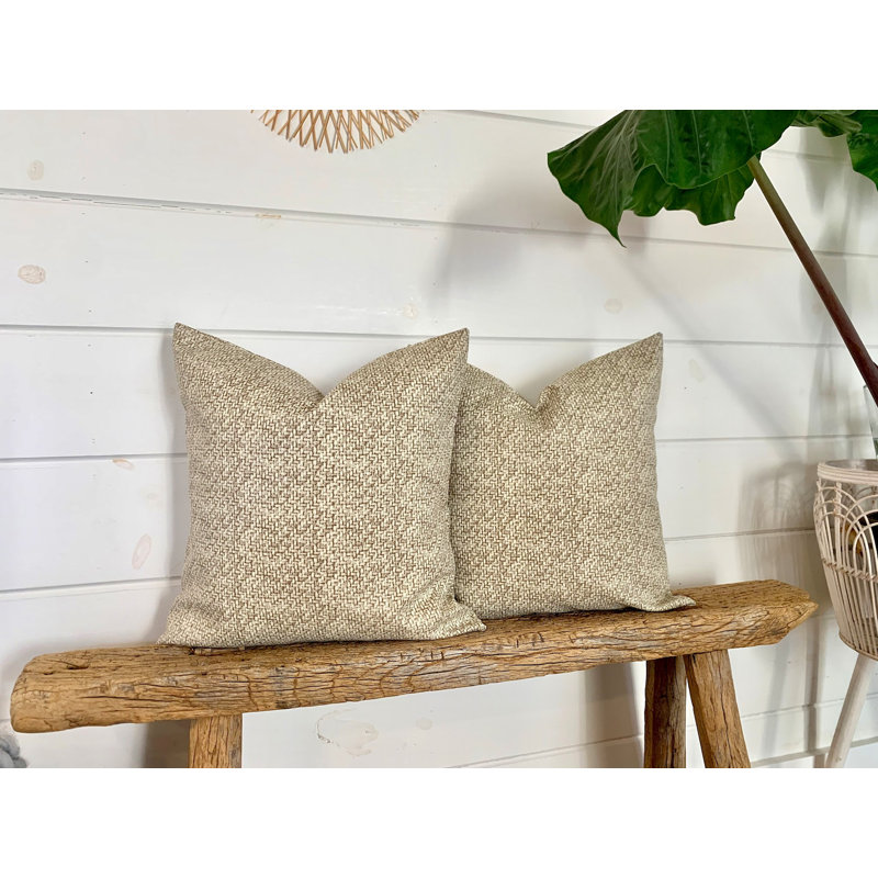 Housse de coussin intérieur / extérieur en polyester Kanode, 21,5 po x 21,5 po