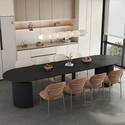 Extendable Console Dining Table, Multifunctional Wood for Dining Room - Wood