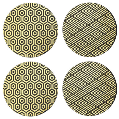 Geome Geometric Round Placemat