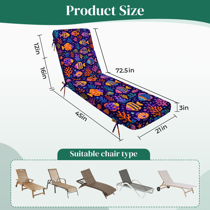  Coussin de patio pour l'extérieur 3 po