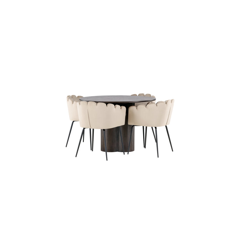 Sagamore 4 - Person Dining Set, Brown