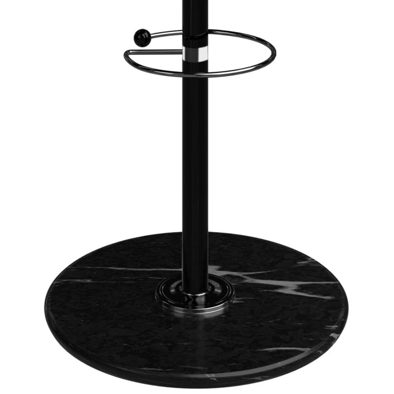 Angelia Freestanding 14 - Hook Coat Rack, Black