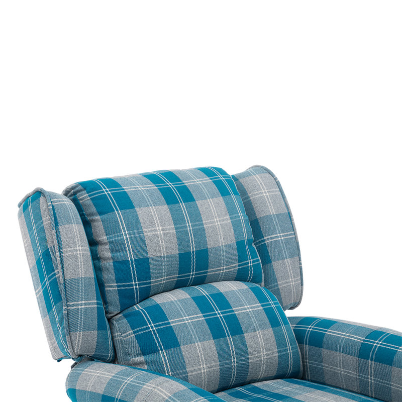 Lynnwood 80cm Wide Wing Chair Recliner, Blue