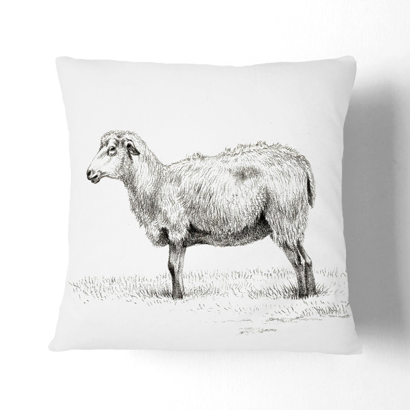 Square Cushion, Stone, 55cm H x 55cm W x 20cm D