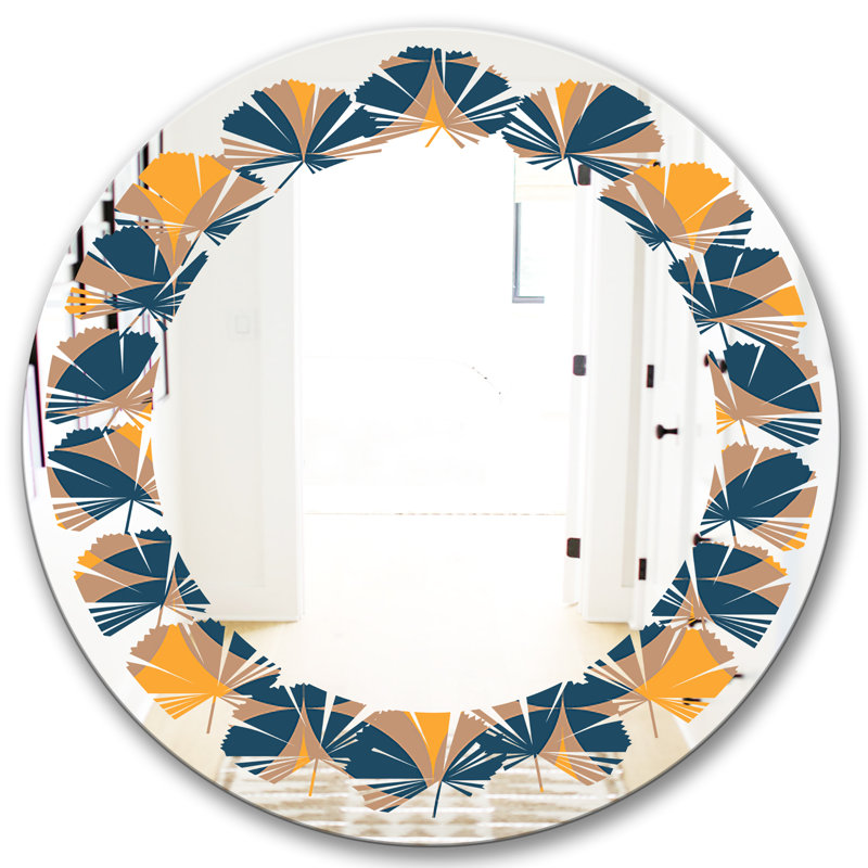 Miroir mural Leaves Abstract Design III, H 31,5 po x l po
