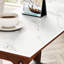 Table d'appoint de style rétro avec tablette de rangement, idéale pour les petits espaces dans le salon, le vestibule et comme table de chevet