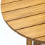 Ensemble de salle à manger d'extérieur en bois d'acacia 3 pièces, ensemble bistro rond