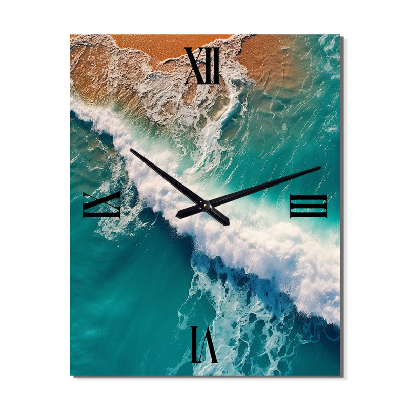 Photo aérienne d'une horloge murale surdimensionnée, Moyen