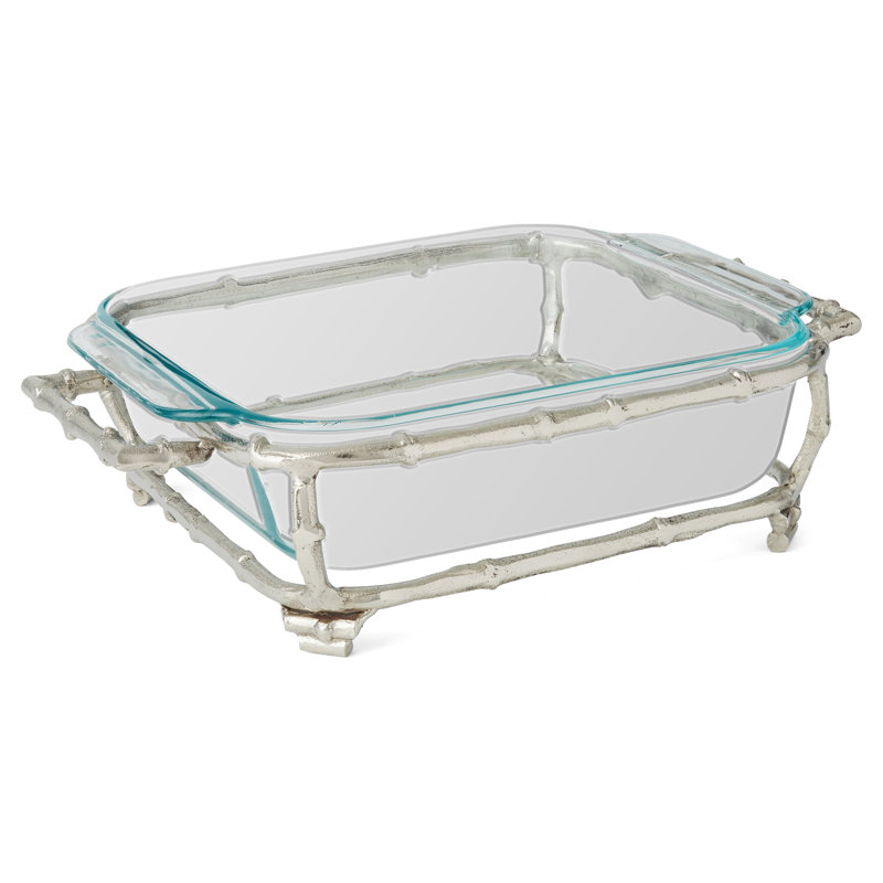 DessauHome 2 Qt. Glass Rectangular Holder