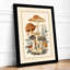 Mycology Study Botanical - Framed Print-955903408-955903420