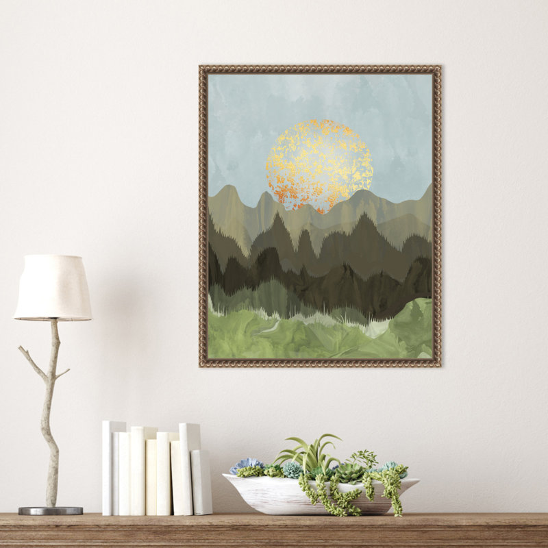 «Mountain View» par Kincade, reproduction d'art sur toile encadrée, H 20 po x l 16 po