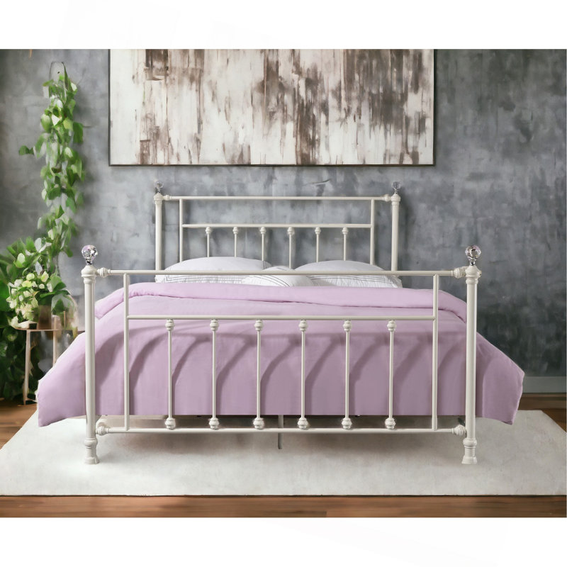 Comet White Finish Full Bed, Full