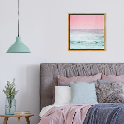 «Nautical and Coastal Dream Ocean View, Coastal Pink», impression