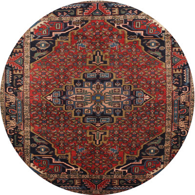 Tapis oriental multicolore tissé à la machine Oriental
