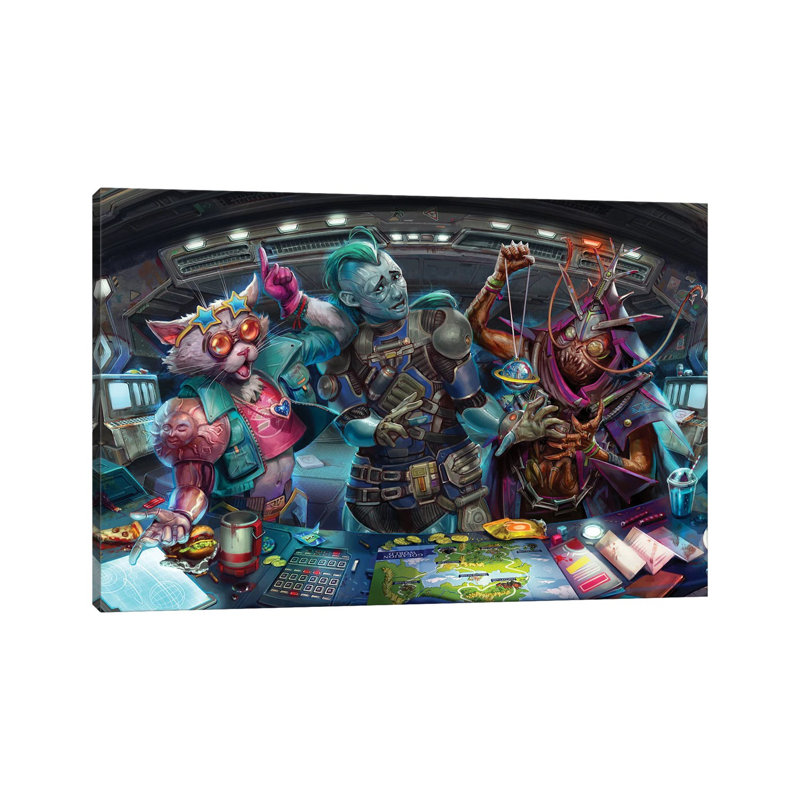 «Adventures in the Galaxy Opener», reproduction d'art sur toile tendue, H 40 po x l 60 po, Toile tendue, Ne s’applique pas