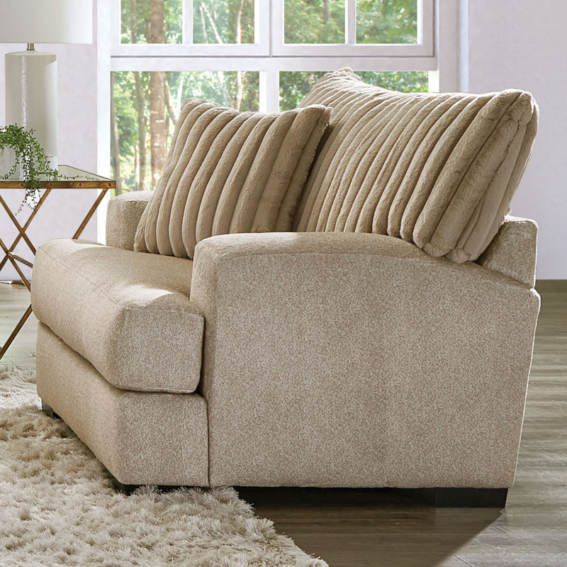 Fauteuil d'appoint yahne, Chenille brun