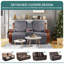 Housses pour causeuse inclinable avec console Kyrstie-506253764