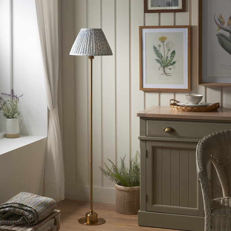 Burley Rechargeable and Leaf 30cm peachy keen shade Floor Lamp, Blue