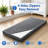 6" Thick Full Size Futon Mattress Replacement(Frame Not Included), Gel Memory Foam, Removable Pillow Top Cover, Dark Gray, Compression Packaging(71X52X6")-115981307