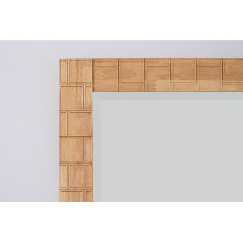 Solid Wood Beveled Mirror