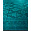Overdyed Hand-Knotted Wool Modern-Contemporary Green Area Rug 8' 0" x 10' 3"