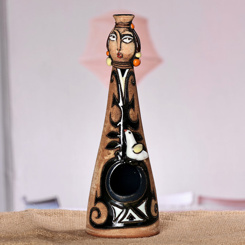 Novica Handmade Armenian Relish Ceramic Salt Cellar