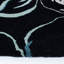 Tapis d'intérieur en laine touffeté à la main à motif floral noir / gris Matthews-30035521