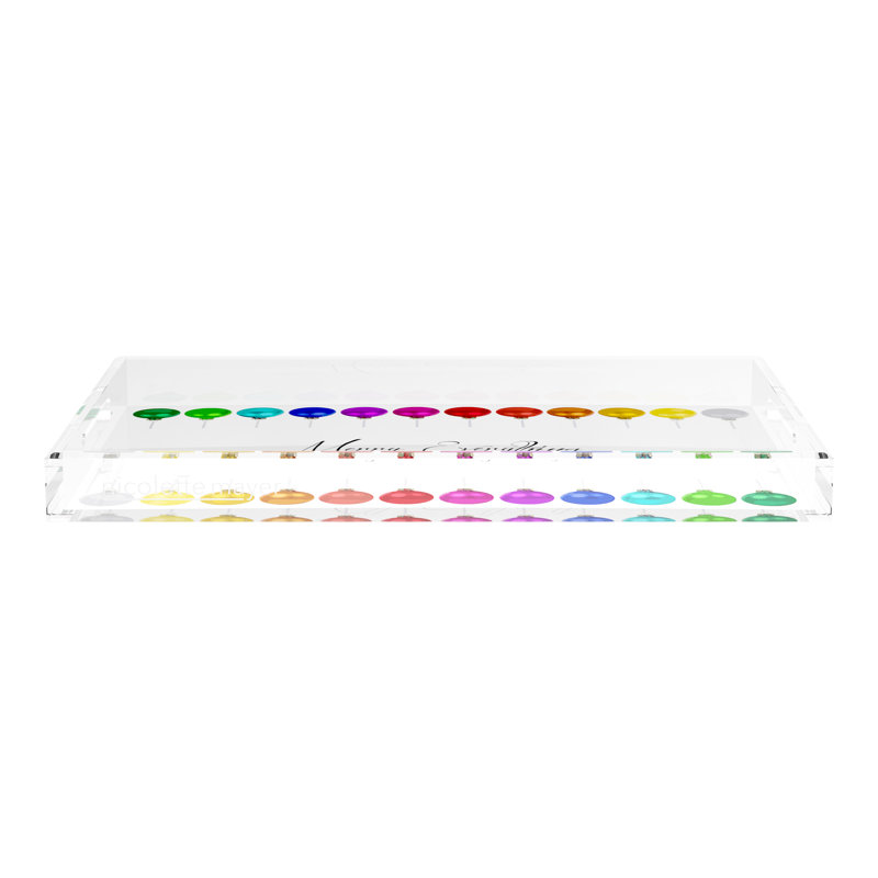 Acrylic Decorative Tray, 22.5"W x 14.5"D x 2"H