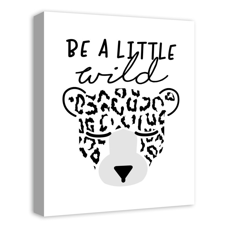 Art sur toile little wild leopard Mader, H 20 po x l 16 po x P 1,25 po, Toile tendue