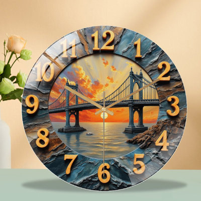 Horloge murale rétro 12 po