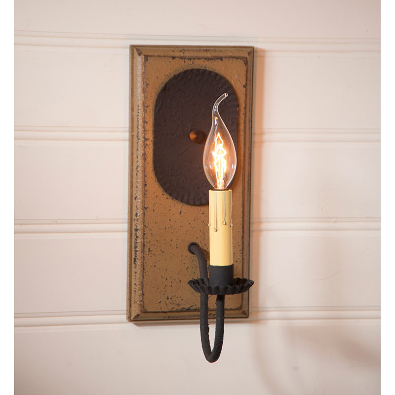 Lampe murale bougie 1 lumières Wilkens, Poirier