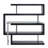 Clear Glass, Chrome High Gloss Finish Writing Desk With Shelf-1239184544
