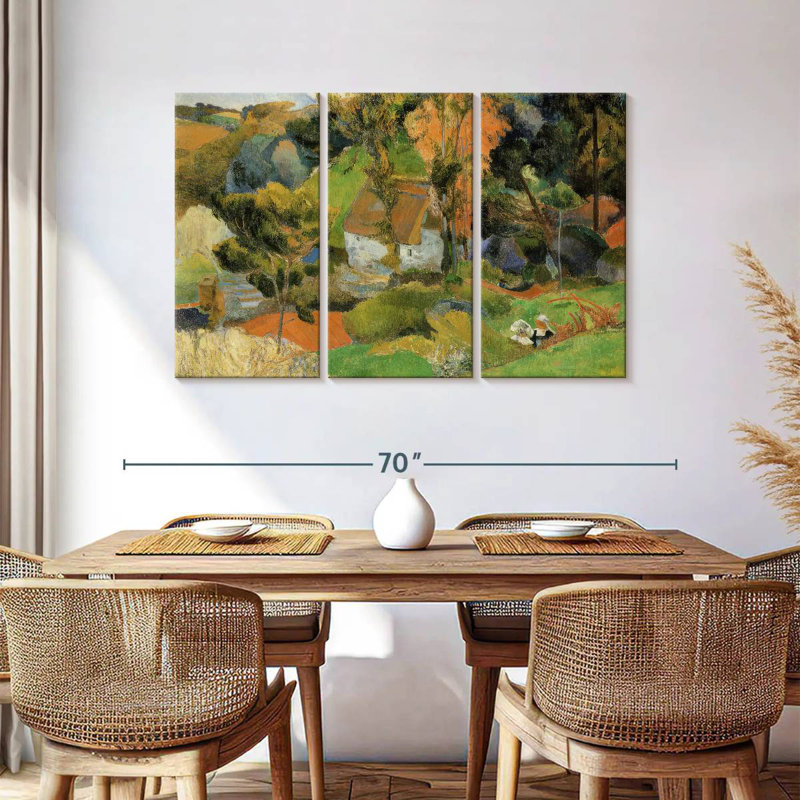 Paysage d'Alvord à Pont-Aven, H 36 po x l 57 po