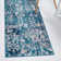  Tapis floral bleu