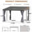 12 ft. W x 10 ft. D Wall-mounted Galvanized Steel Hardtop Gazebo, Heavy-duty Wooden Frame Patio Gazebo with Netting & Curtains-132205702