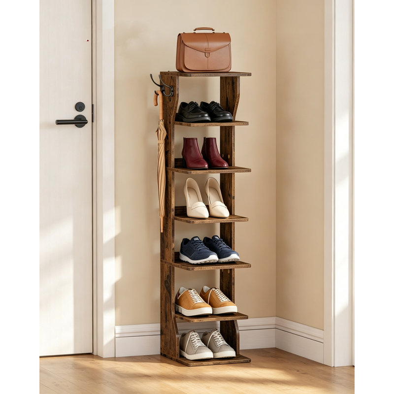 6 Pair Shoe Rack